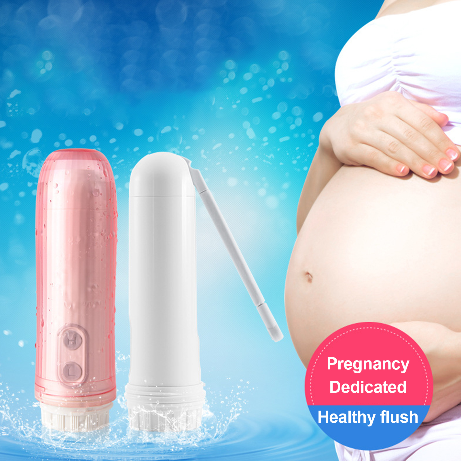 Travelwant 140ml Portable Travel Bidet Handheld Personal Bidet Electric Mini Bidet Sprayer Toilet Hygiene for Personal Hygiene Cleaning/Soothing Postpartum Care/Perineal & Hemmoroid Treatment