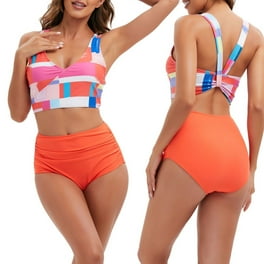 Women Halter Tankini Set High Neck Swimsuits Full Coverage