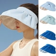 thumbnail image 1 of Travelwant 2 in 1 Sun Visor Hat Wide Brim Summer UV Beach Cap Foldable Dual Purpose Headband for Women, 1 of 7