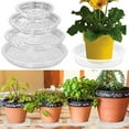 thumbnail image 1 of Travelwant 20Pcs Clear Plant Saucers Flower Pot Trays, Plastic Plant Saucer Drip Trays Drip Trays Plants Garden Saucers Plant Pot Saucer Trays for Indoor Outdoor,6inch / 8inch / 10inch / 12inch, 1 of 7