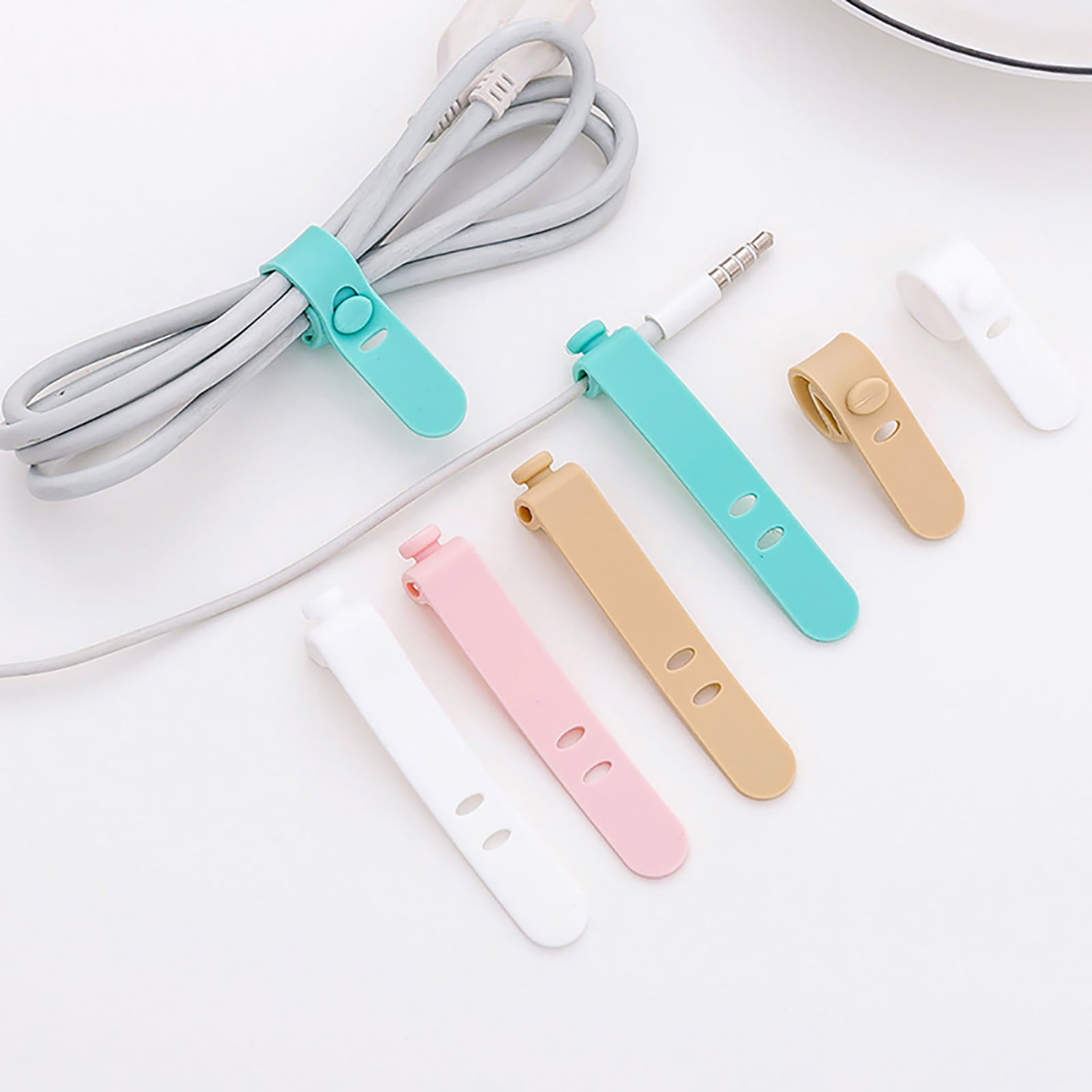 Earbud Holder Earphone Case Tangle Free Cord Organizer Earbuds Wrap  Silicone Magnetic Headphone Holder Storage Case Cable Keeper for iPhone