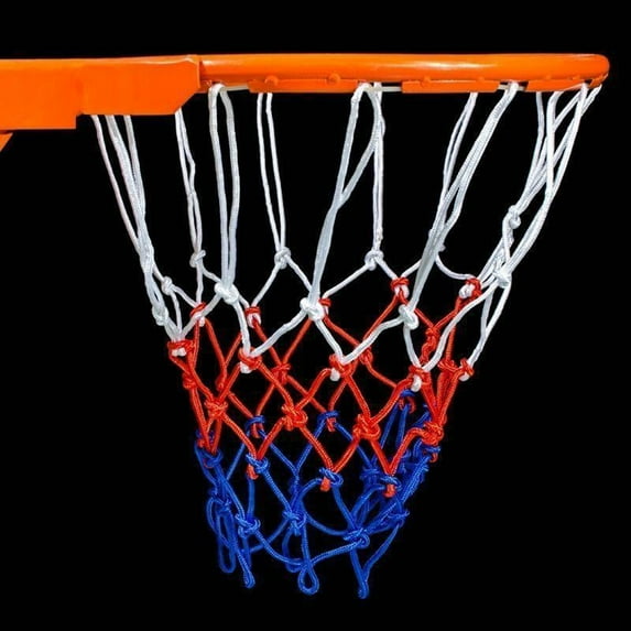Travelwant 2Packs Upgraded Thickening Heavy Duty Basketball Net Rainproof Sunscreen for All Weather Standard Thick 12 Loops for Indoor and Outdoor Replacement Net
