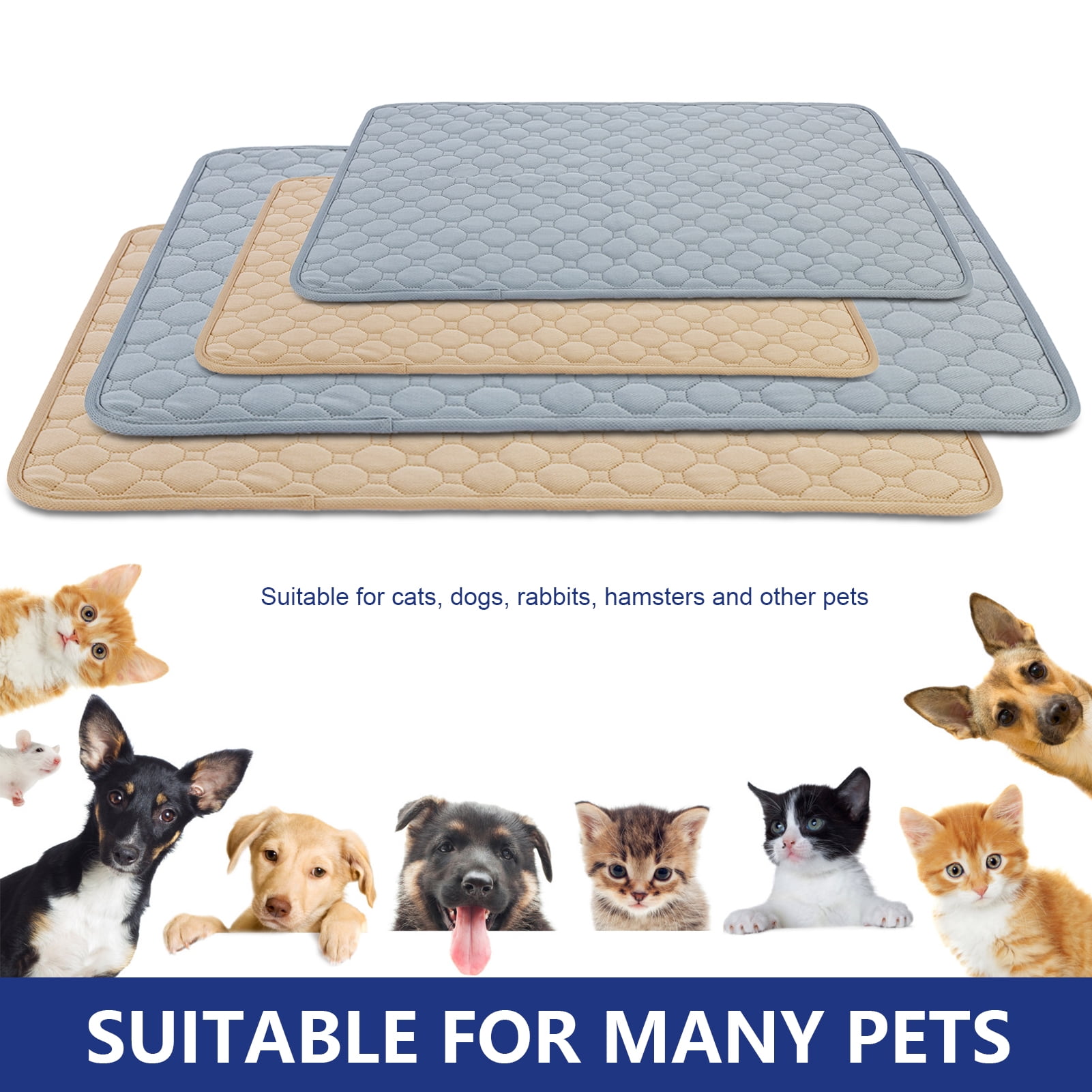 Travelwant 2Packs Washable Reusable Pee Pads for Dogs 100 Waterproof