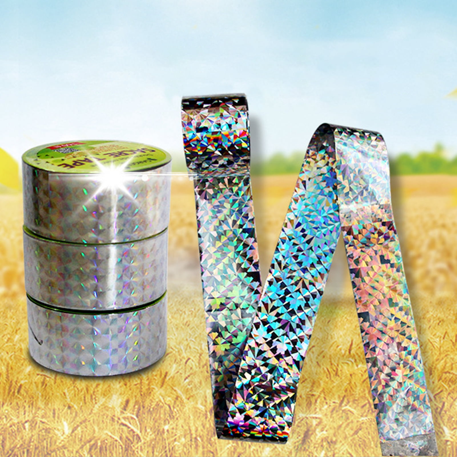 Travelwant 2Rolls Bird Tape - Bird Scare Tape Ribbon, Double Sided