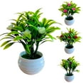 thumbnail image 1 of Travelwant 3Packs Artificial Flowers in Pot Decor Flower Arrangements 7-Head Colorful Hibiscus Flower Bonsai Plants Flowers In Pot Table Centerpieces Holiday Dinning Room Table Kitchen, 1 of 1