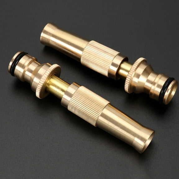 Travelwant 3Packs Hose Nozzle High Pressure - Lead-Free Brass for Car Or Garden - Solid Brass - Adjustable Water Sprayer from Spray to Jet - Heavy Duty - Fits Standard Hoses