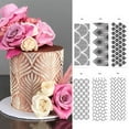 thumbnail image 1 of Travelwant 3Packs Wedding Cake Stencil Template,Wheat Spike Pattern Cake Stencil Mold Plastic Spray Lace Cake Stencils Template Drawing Mould,Cake Side Flower Spray Baking Stencil-15.35" x 5.9", 1 of 1