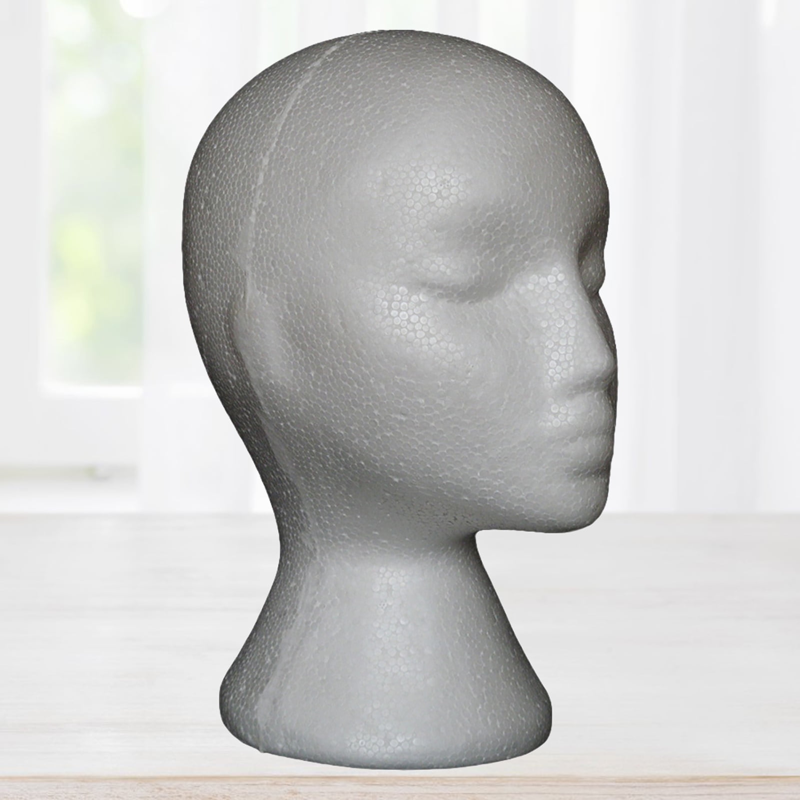 Travelwant 3Packs Wig Head Tall Female Foam Mannequin Wig Stand and Holder for Style Model And Display Hair Hats and Hairpieces Mask