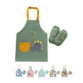 thumbnail image 1 of Travelwant 3Pcs/Set Cup Cakes Kids Kitchen Set | Cotton | Set of Apron Chef Hat and Oven Mitt |Perfect for Children's Kitchen Cooking Baking Wear Kit and Gifting, 1 of 7