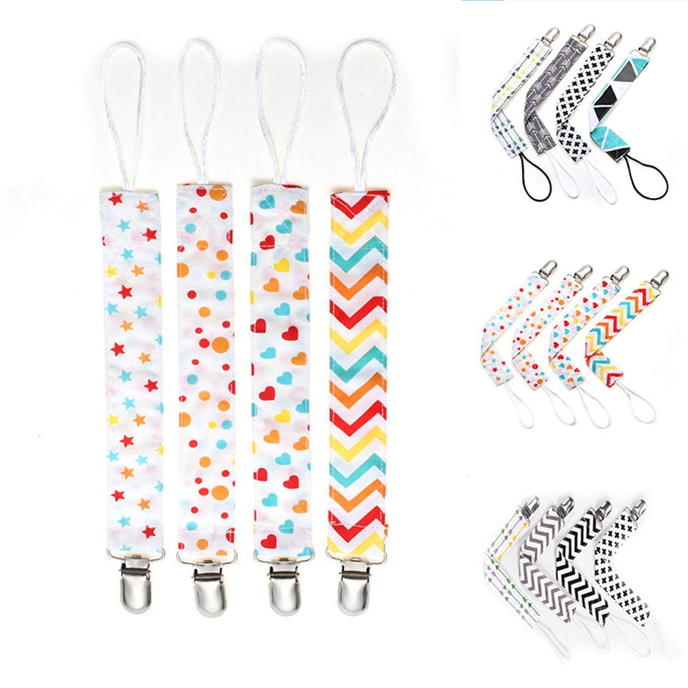 Travelwant 4Packs Pacifier Clip Set Four Clips Universal Holder Fits