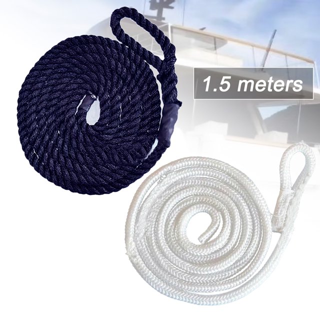 Travelwant 4Pcs Dock Lines & Ropes Boat Accessories Double Braided ...