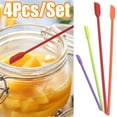 thumbnail image 1 of Travelwant 4Pcs Mini Spatula, Small Spatula Makeup Spatula Tool Heat Resistant Easily Scrape Silicone Spatula for Kitchen, Glass Jar, Storage Jar, Bottles, Cosmetic, 1 of 6