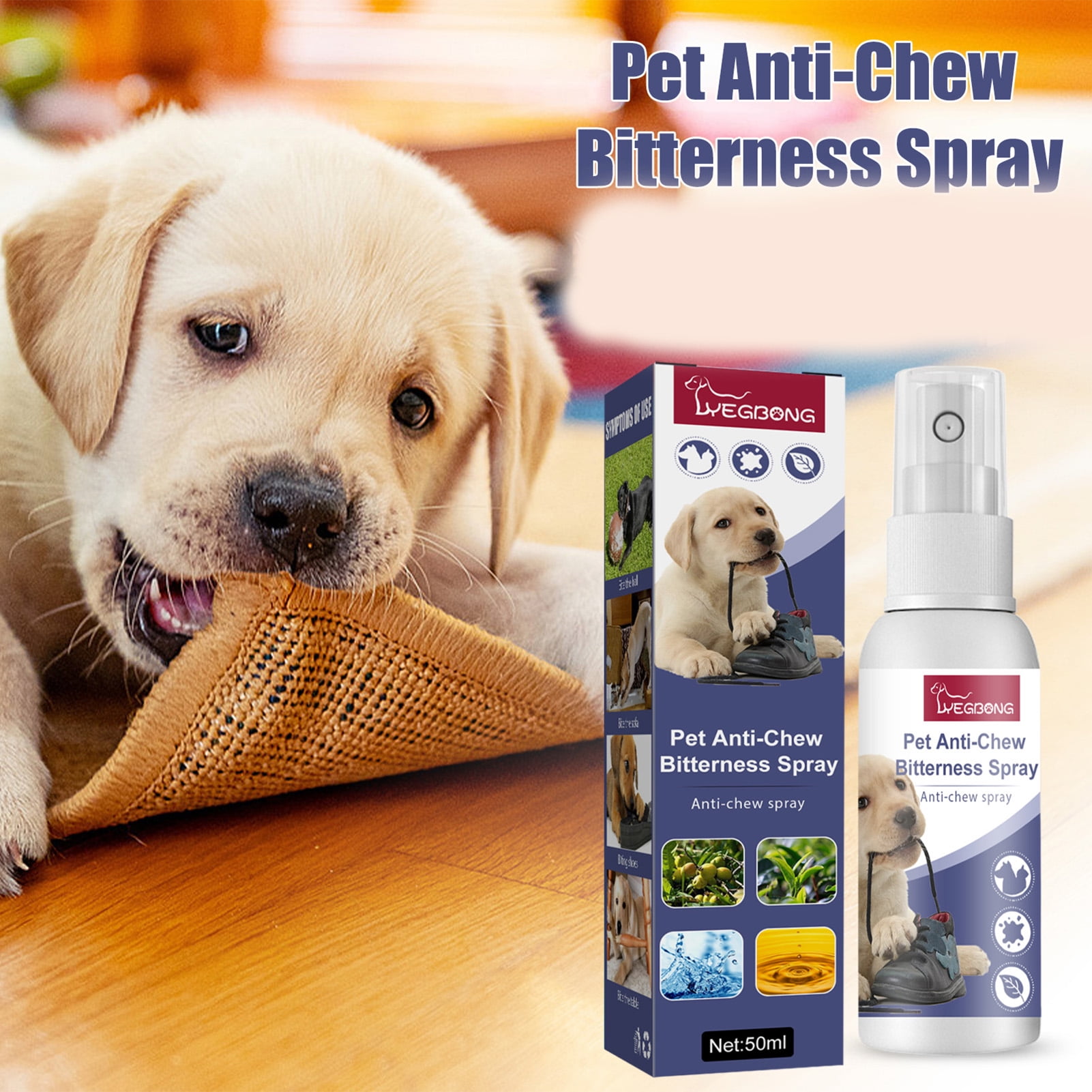 Travelwant 50ml Stop The Chew 3X Strength Anti Chew Bitter Spray