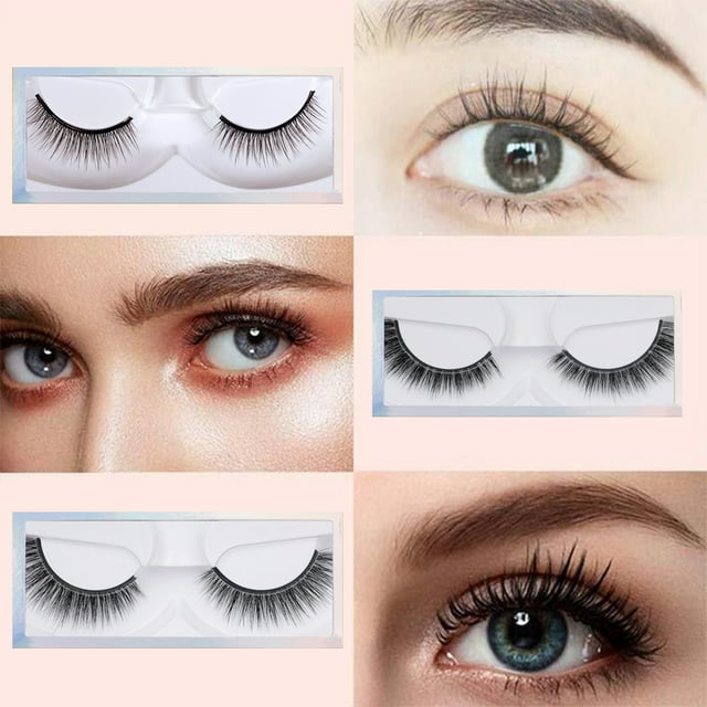 Travelwant 5Pairs Reusable SelfAdhesive Eyelashes, No Glue or Eyeliner