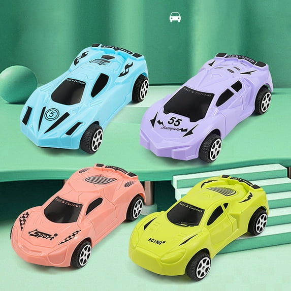 Travelwant 5Pcs Pull Back Vehicles Mini Car Toys Friction Powered Racing Cars Mini Constructions Trucks for Preschool Toddlers Boys & Girls,Bulk Party Favors Toys