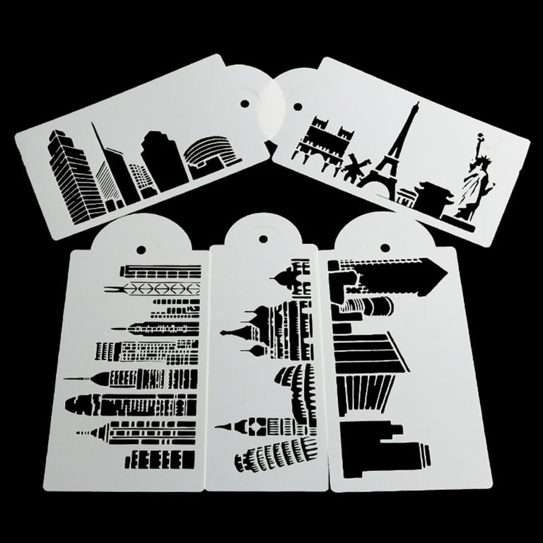 Travelwant 5Pcs/Set Skyline Cake Stencil and Template Landmark Building Plastic Cake Stencils Template for Fondant Cake Decorating Supplies Decor Stencil Mold White - Walmart.com travelwant-5pcs-set-skyline-cake-stencil-and-template-landmark-building-plastic-cake-stencils-template-for-fondant-cake-decorating-supplies-decor-stencil-mold-white-walmart-com