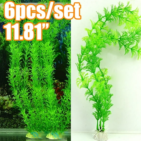 Travelwant 6 Packs Artificial Seaweed Decor, Used for Household and Office Aquarium Simulation Plastic Seaweed Water Plants,Water Plants for Aquarium, Plastic Fish Tank Plant Decorations