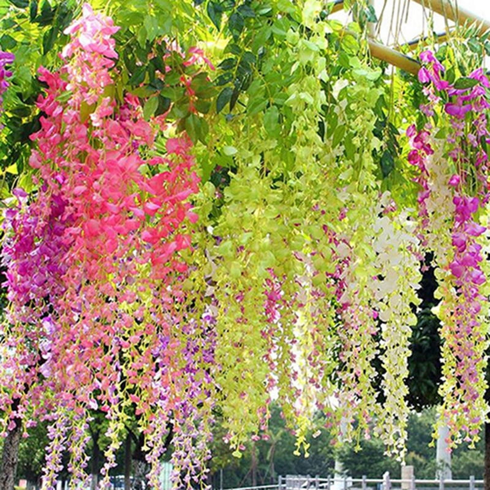 Travelwant 6Packs Wisteria Artificial Flowers Garland, Total Artificial  Wisteria Vine Silk Hanging Flower for Home Garden Outdoor Ceremony Wedding  Arch Floral Decor - Walmart.com