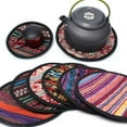 thumbnail image 1 of Travelwant 6Pcs Trivet Mats for Hot Pots and Pans, Pot Holders for Kitchen Heat Resistant ( Vintage Ethnic Floral), 1 of 7