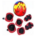 thumbnail image 1 of Travelwant 7Pcs/Set Children Helmet Breathable Shockproof EPS Knee Elbow Wrist Pads Circling Helmet for Beginners, 1 of 8