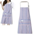 thumbnail image 1 of Travelwant Adjustable Bib Pinstripe Apron With Pocket Cooking Kitchen Aprons For Couple BBQ Painting/ Adjustable Apron Blue, 1 of 7