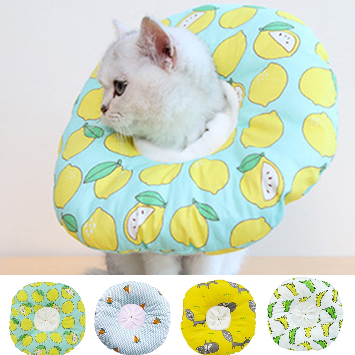 Travelwant Adjustable Cat Cone Collar Soft, Cute Cat Recovery Collar