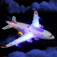 thumbnail image 1 of Travelwant Airplane Toys for Kids, Bump and Go Action, Toddler Toy Plane with LED Flashing Lights and Sounds for Boys & Girls 3 Years Old (Airplane), 1 of 9