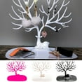 thumbnail image 1 of Travelwant Antique Birds Tree Stand Jewelry Display Necklace Earring Organizer Holder Plastic Deer Horn Tree Design Tower Bracelet Holder Home Decoration Organizer Stand, 1 of 7