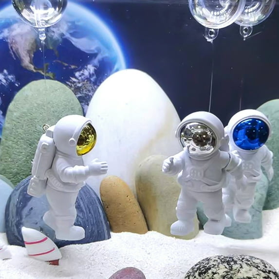 Travelwant Aquarium Astronaut Decoration,loating Aquarium Decorations Fish Tank Ornaments,Astronaut Figurines Floating Device Fish Tank Accessories for Home Decoration