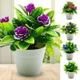 thumbnail image 1 of Travelwant Artificial Potted Flower Fake Flowers in Pot Silk Rose Bouquet Decoration Fake Plants Floral Arrangement for Table Centerpieces Home Office, 1 of 7