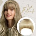 thumbnail image 1 of Travelwant Bangs Hair Clip in Bangs Hair Extensions Synthetic Flat Bang Front Face Fringe Bangs Hair Pieces for Women, 1 of 7