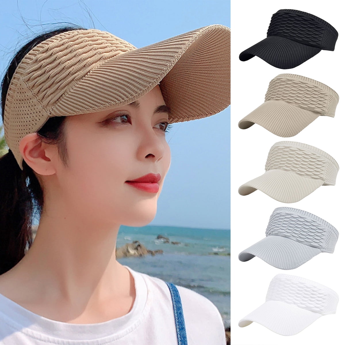Travelwant Beanie Tail Winter Warm Knit Messy High Bun 