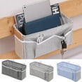 thumbnail image 1 of Travelwant Bedside Caddy,Bedside Storage Organizer,Table Cabinet Hanging Storage Organizer,Canvas Bedside Pocket,Under Mattress Holder Bag for Book,,Tablet, 1 of 7