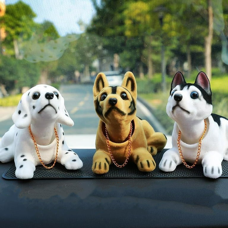Travelwant Bobbleheads Dog Cute Car Dashboard Bobble Head Terrier Decoration  Animal Resin Ornament Puppy Shaking Head Toys for Car Vehicle Automobile  Decor 