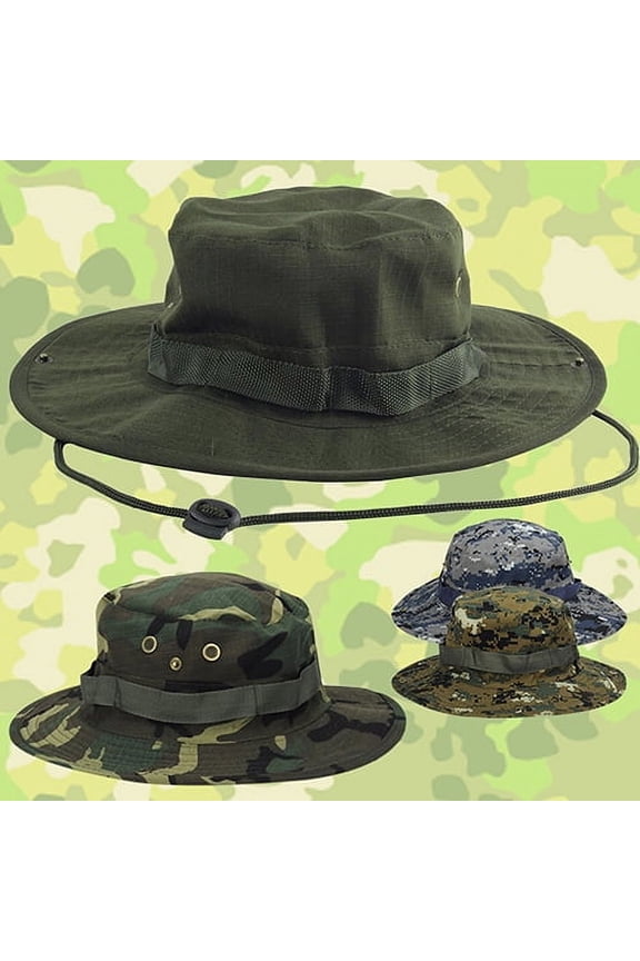 Breathable Wide Brim Boonie Hat Outdoor Waterproof UPF 50+ Sun Protection Mesh Safari Sun hat for Travel Fishing