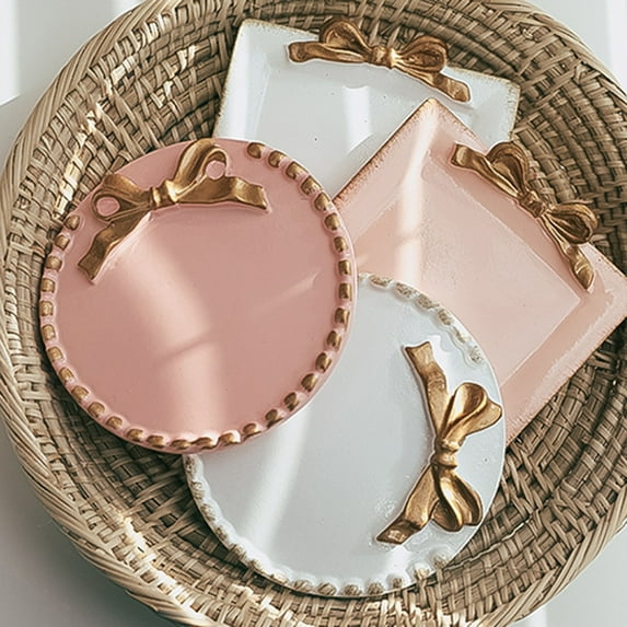 Travelwant Candle Plate/Holder Candle Plate, Decorative Vintage Candle Stand, Suitable for Home Decor, Dining Table, Aromatherapy Spa, Incense Cones, Weddings, Candy
