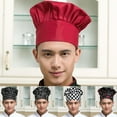 thumbnail image 1 of Travelwant Chef Hat, Adult Premium Adjustable Elastic Baker Kitchen Cooking Chef Cap, 1 of 7