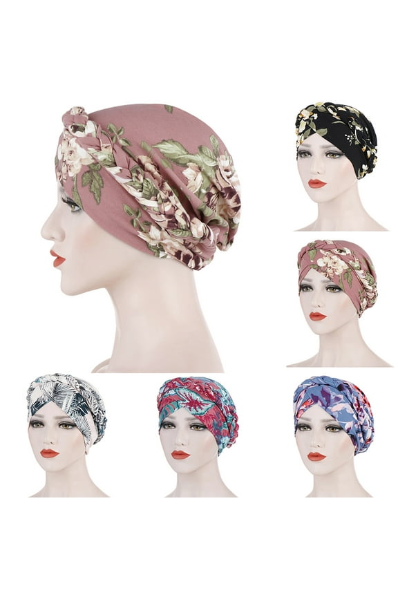 Chemo Cancer Headwear for Women Braid Turban Cap Twisted Hair Cover Wrap