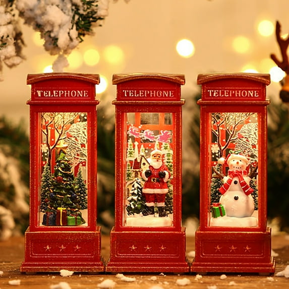 Travelwant Christmas Santa LED Statue with Led Light, Waterproof Christmas Santa with LED for Indoor Decoration Home Decor Christmas Santa Ornament