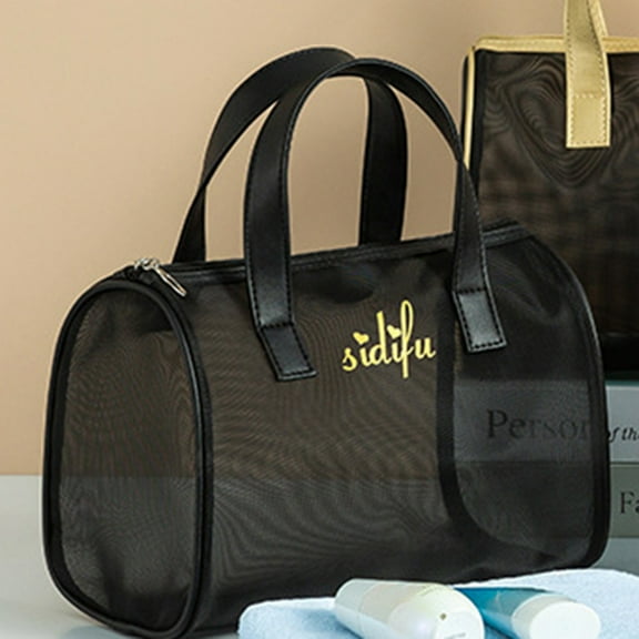 Travelwant Clear Makeup Bags,Cosmetic Makeup Bags Set Clear PVC with Zipper Handle Portable Travel Luggage Pouch Airport Airline Vacation Organization