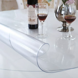 Large 24x108 inch Clear PVC Table Protector Cover Mat for Dining Room Table  Wood Glass Metal Furniture Screen Conference Table Top Decorative Plastic