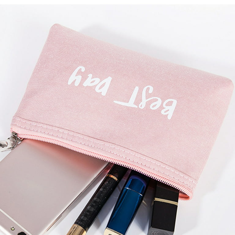 Travelwant Cosmetic Bags for Women Small Makeup Bag with Zipper PU Leather Makeup Pouch Makeup Bag for Purse Make Up Bag for Travelling, Size: One