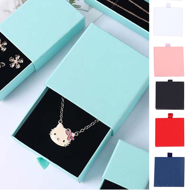 Travelwant Decorative Jewelry Box Jewelry Gift Boxes, Kraft Paper Box