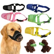 Travelwant Dog Muzzle, Soft Muzzles for Small Medium Large Dogs, Puppy Dog Mouth Cover Guard to Prevent Biting Barking and Chewing, Soft Fabric