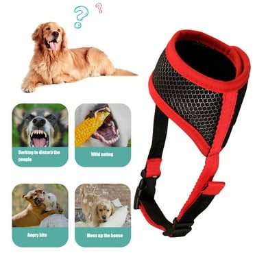 Travelwant Dog Muzzle,Soft Nylon Muzzle Anti Biting Barking Chewing,Air Mesh Breathable Drinkable Adjustable Loop Pets Muzzle for Small Medium Large Dogs