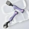 thumbnail image 1 of Travelwant Easy Grip Flatware Fork And Spoon Utensil Set – Perfect for Toddler Hands Contoured Handles And Textured Grips, 1 of 7