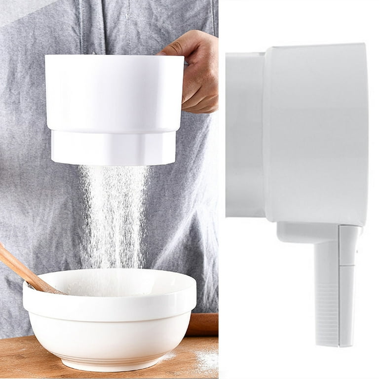 Electric Flour Sieve Handheld Baking Strainer Plastic Mesh Sifter Home  Kitchen Baking Tool Utensil