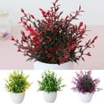 thumbnail image 1 of Travelwant Fake Plants, Artificial Potted Flowers Small Potted Plants, Mini Artificial Small Flower, Faux Greenery Plants Indoor, Lavender Pot, 1 of 7