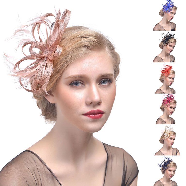 Travelwant Bridal Headwear Fascinator Hat for Women, Tea  display picture 1