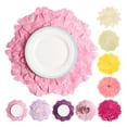 thumbnail image 1 of Travelwant Flowery Table Placemats Flowery Placemats Floral Flower Dresser Scarf for Home Kitchen Dining Tabletop Decoration, 1 of 7